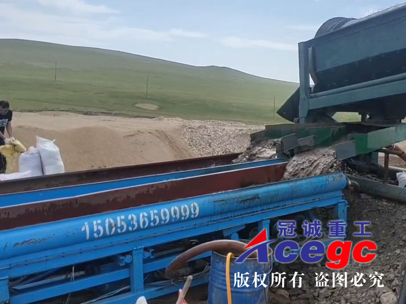 出口蒙古国淘金设备现场视频